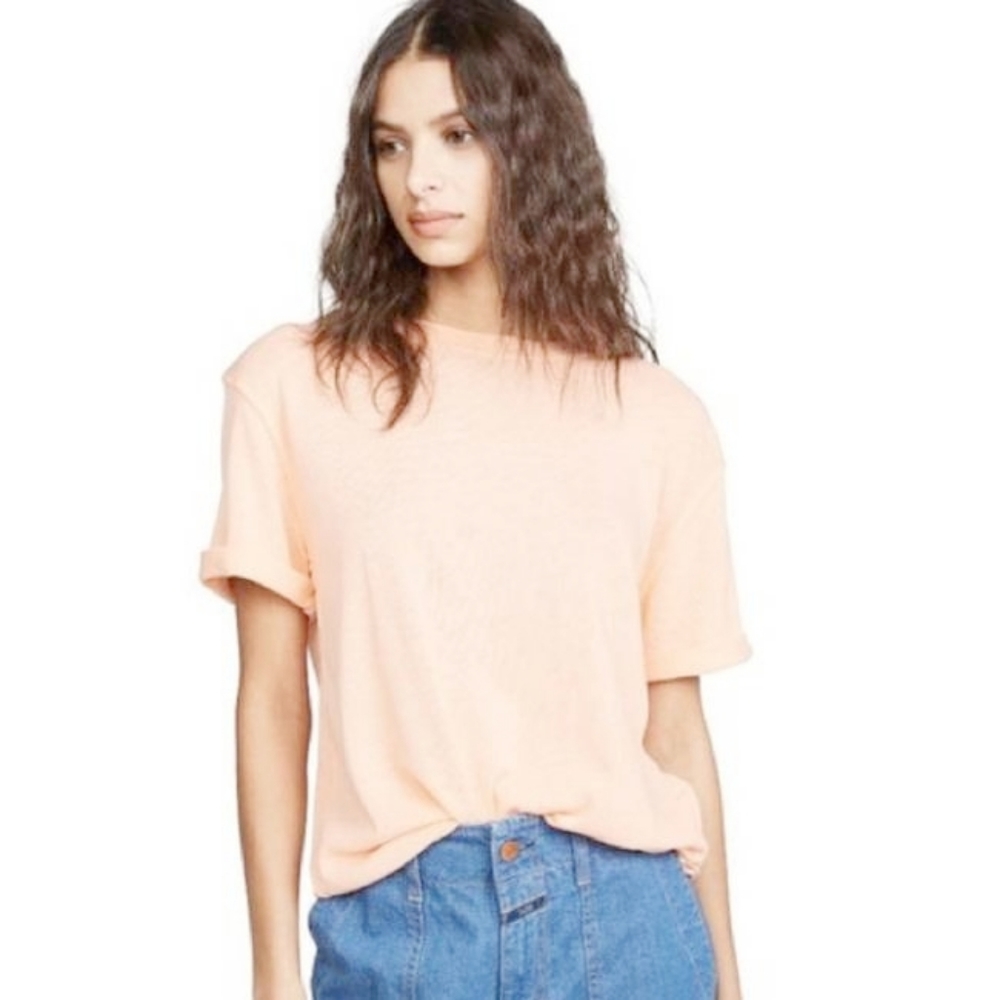 Free People Cassidy Light Pink Basic Tee